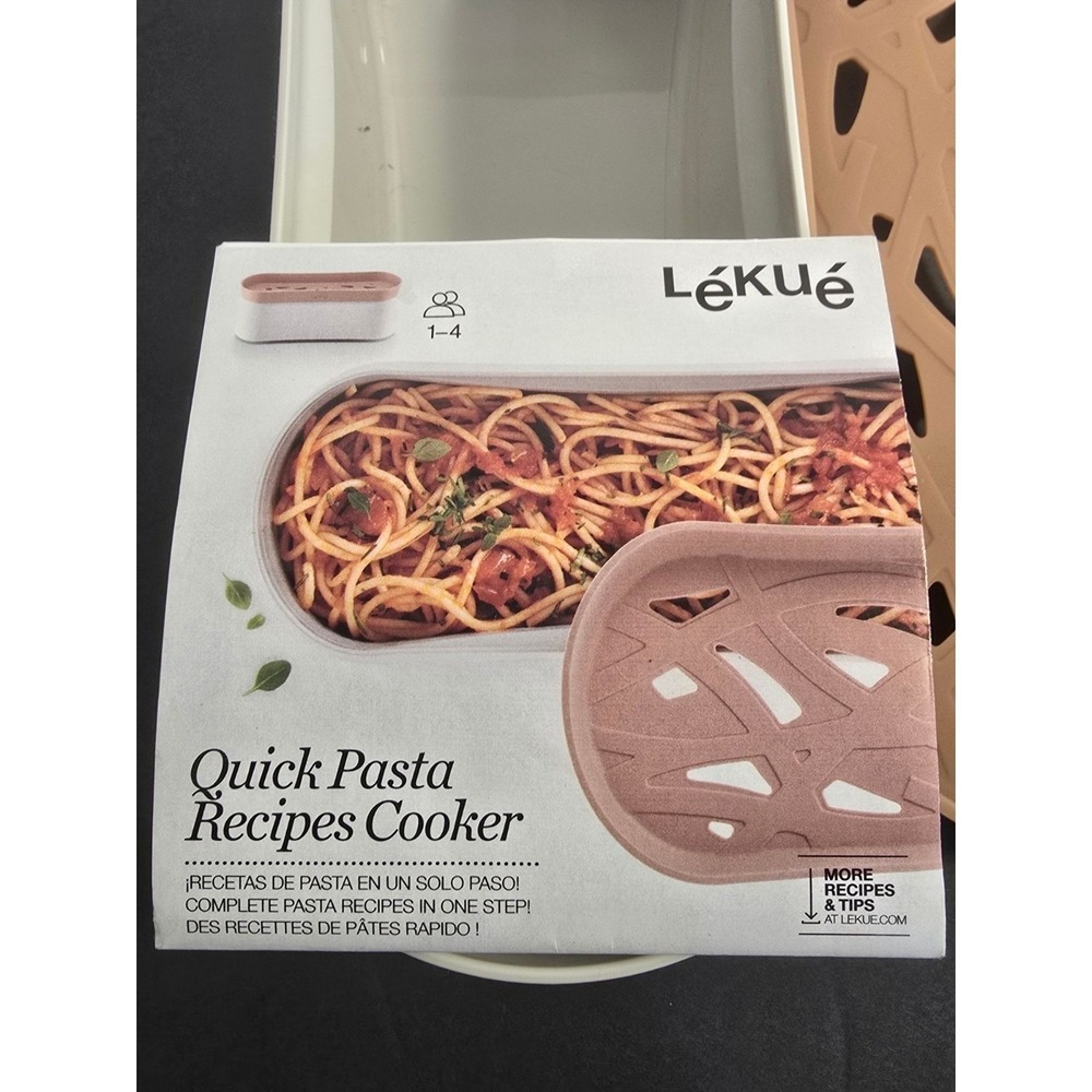 Lekue Quick Pasta Cooker Microwave Silicone‎ w/ Lid Strainer Spanish Quality NEW - Picture 3 of 7